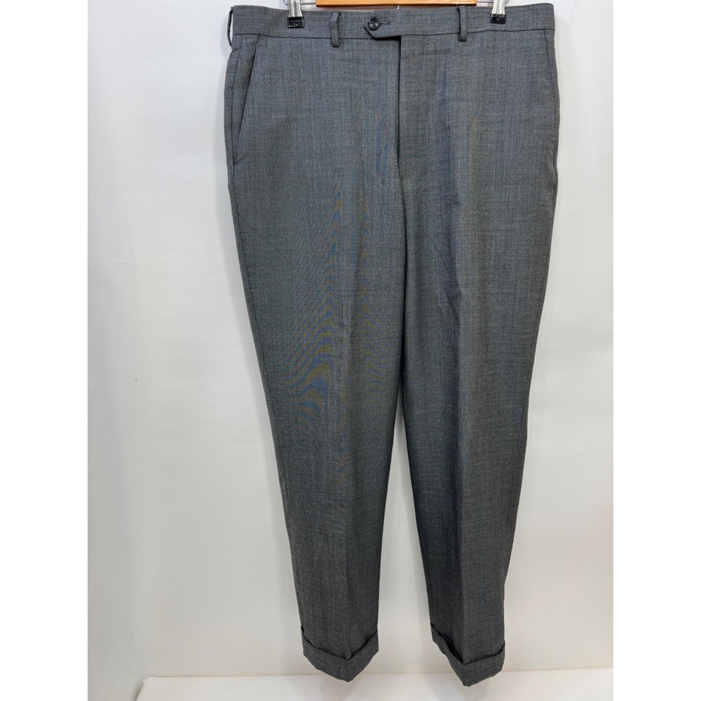 Jos. A. Bank Executive Collection Tailored Fit Wool Gray Pants Mens Size 36 Reg